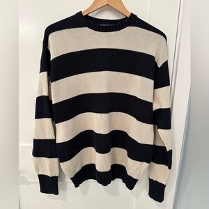 Brandy Melville Brianna Cotton Thick Stripe Sweater